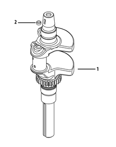 Kohler Zt730-3011 Crankshaft Diagram and Parts List for Z-FORCESZ48 (53ATDFJB-53ATDFJB050)(2014) Cub Cadet Lawn Tractor